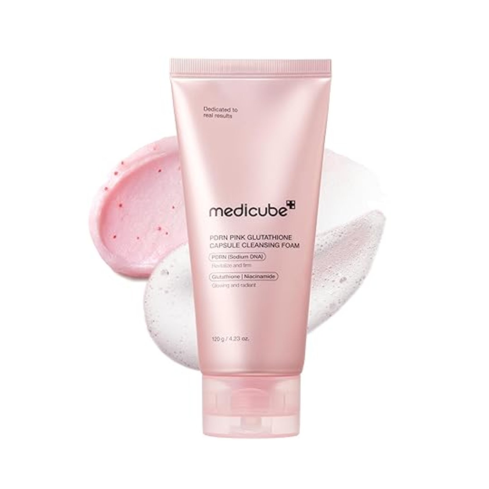 MEDICUBE PDRN Pink Glutathione Capsule Cleansing Foam 120g