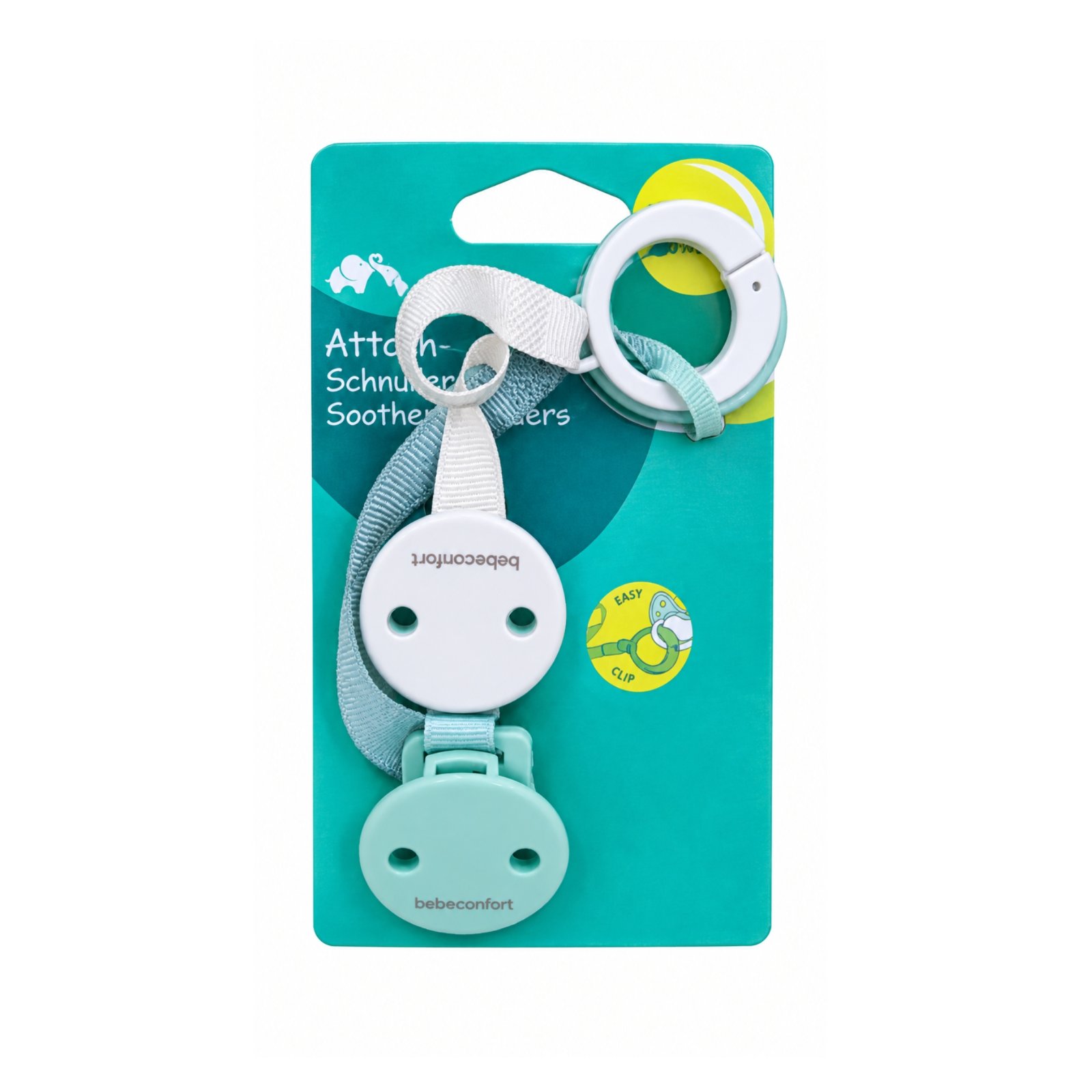 Bebeconfort Dummy Clip Fast X2 Green/Beige