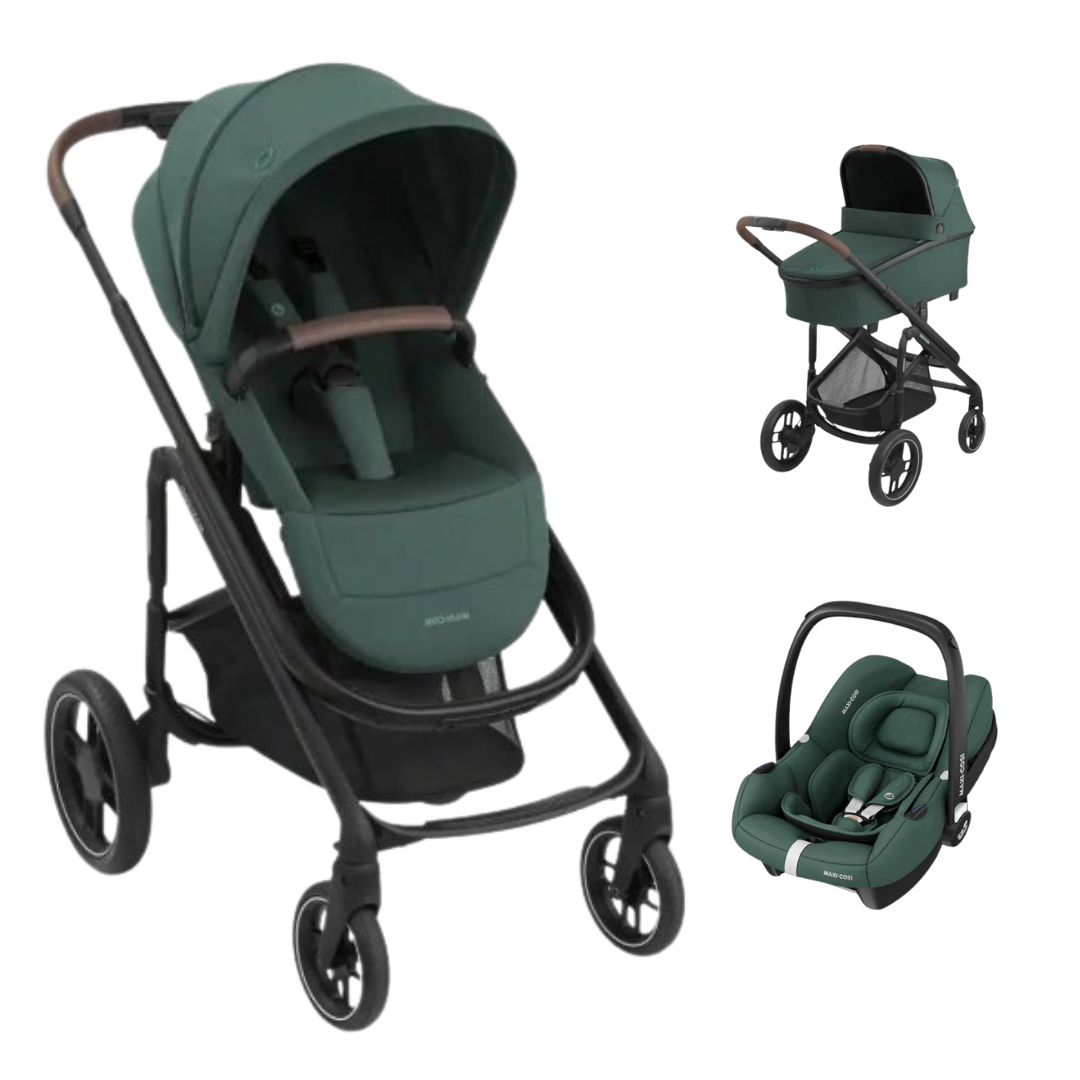 Maxi Cosi Plaza+ Essential Green+Cabriofix Essential Green