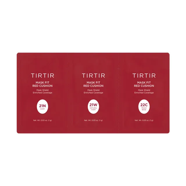 TIRTIR Samples Mask Fit Red Cushion 3 Colors 21N/21W/22C