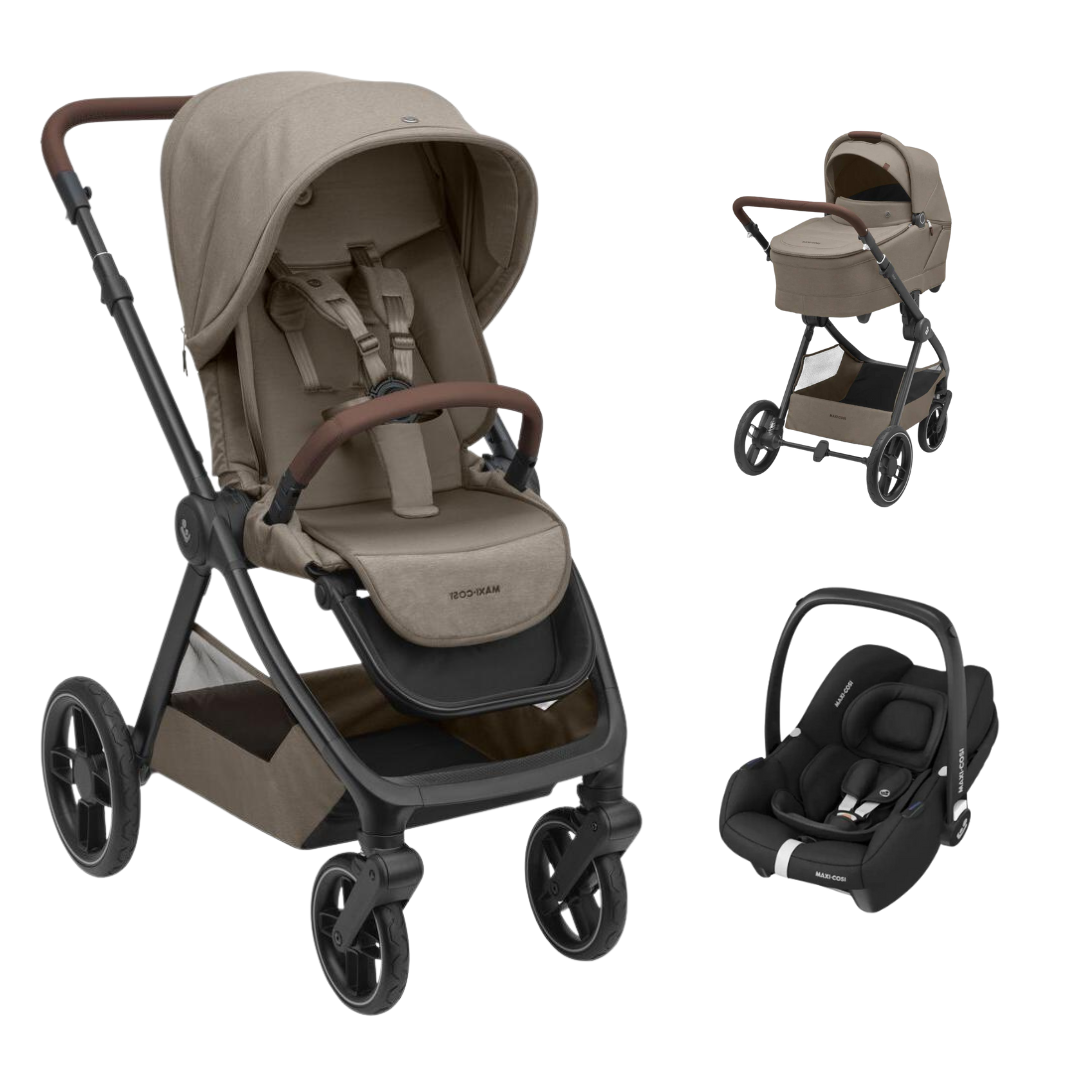 Maxi Cosi Oxford+ Twillic Truffle+Cabriofix Essential Black