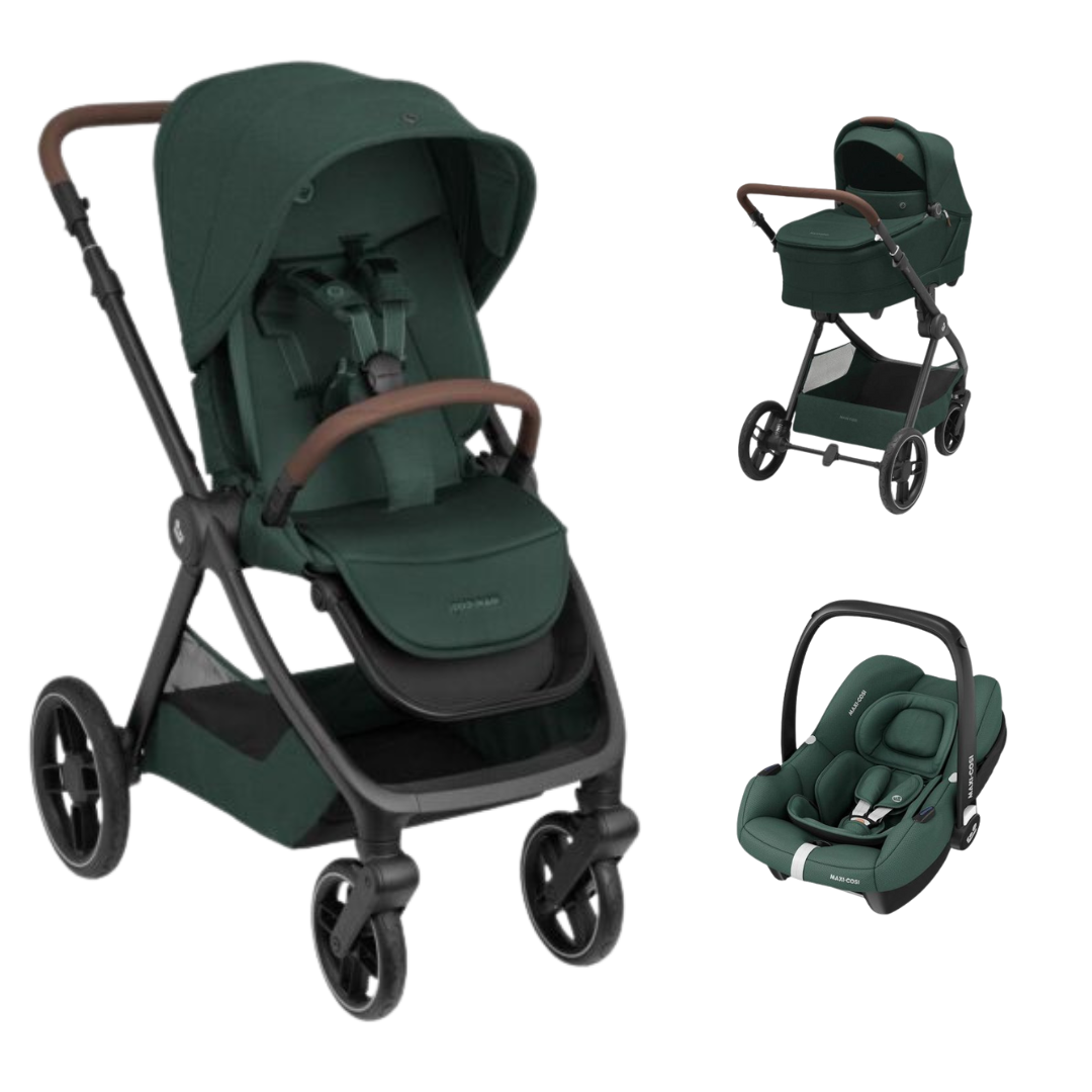 Maxi Cosi Oxford+ Twillic Green+Cabriofix Essential Green
