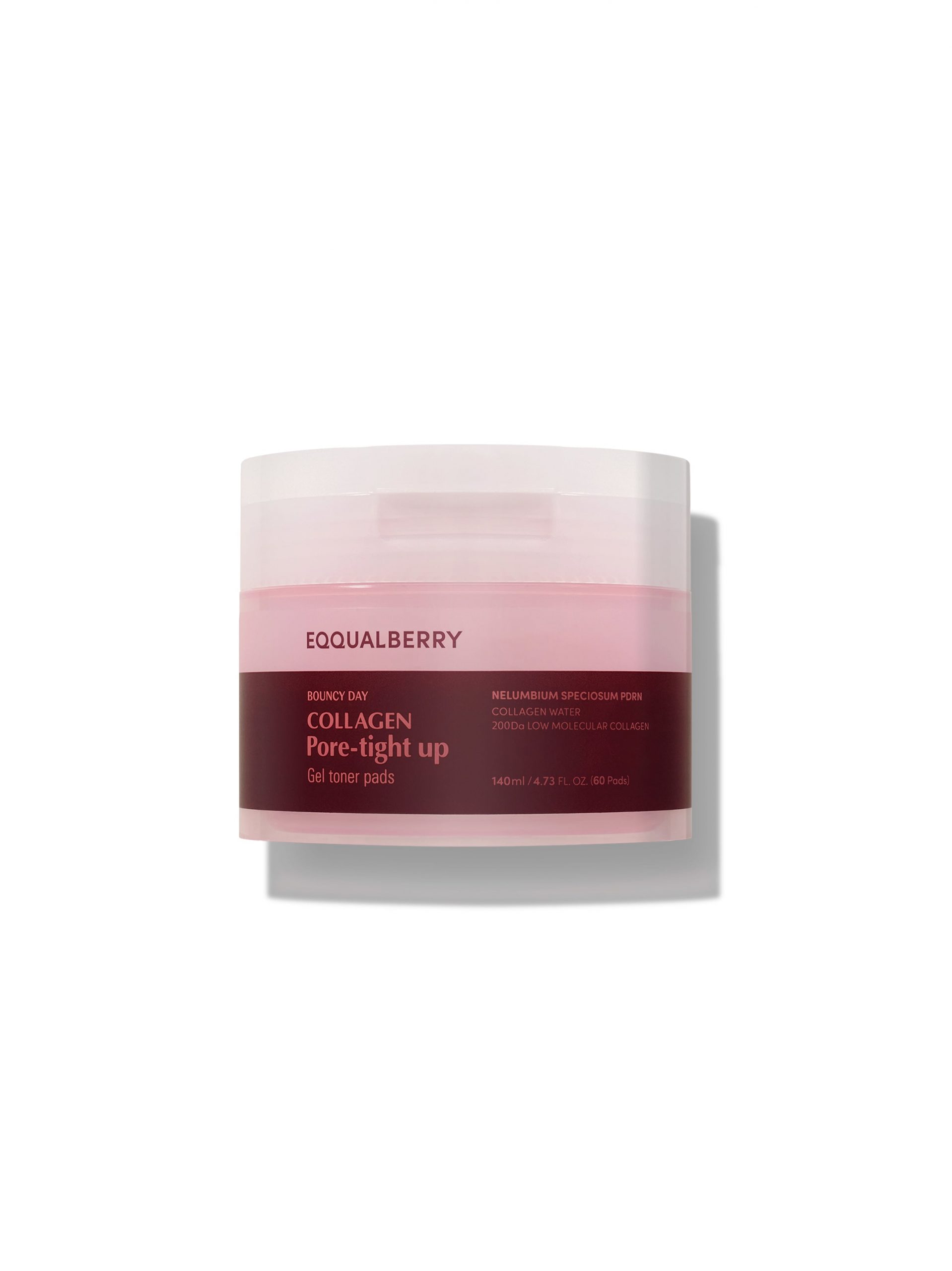EQQUALBERRY Collagen Pore-Tight Up Gel Toner Pads 60pcs