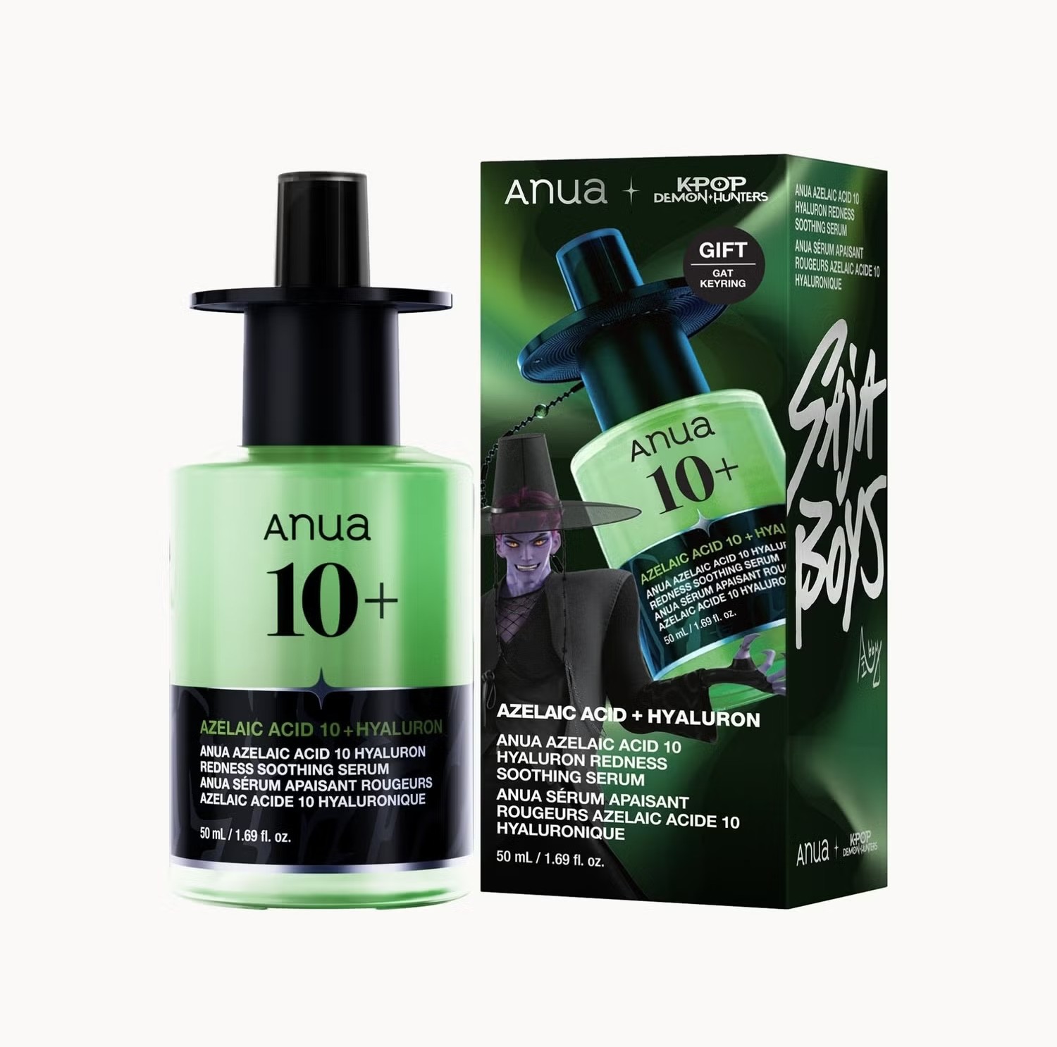 ANUA Kpop Demon Hunters Azelaic Acid 10 Hyaluron Redness Soothing Serum 50ml