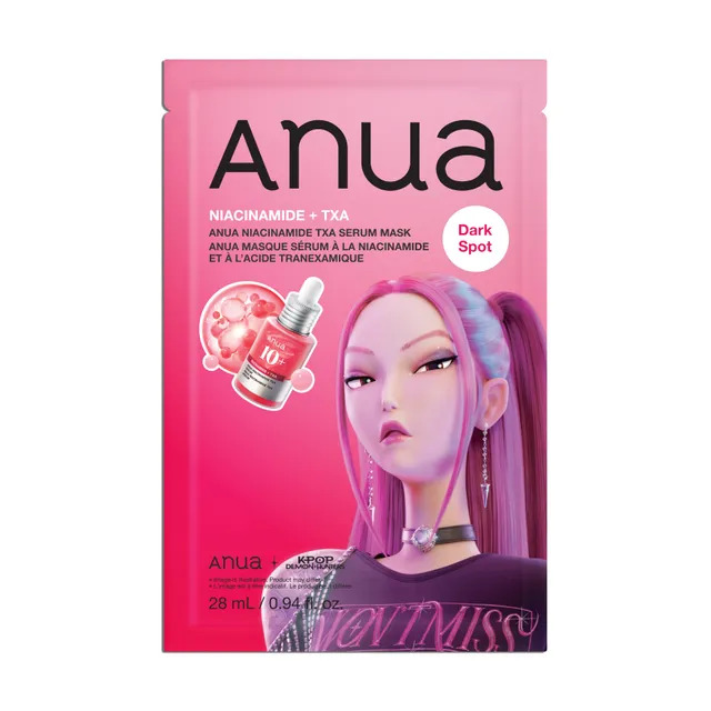 ANUA Kpop Demon Hunters Niacinamide TXA Serum Mask 28ml 1pcs