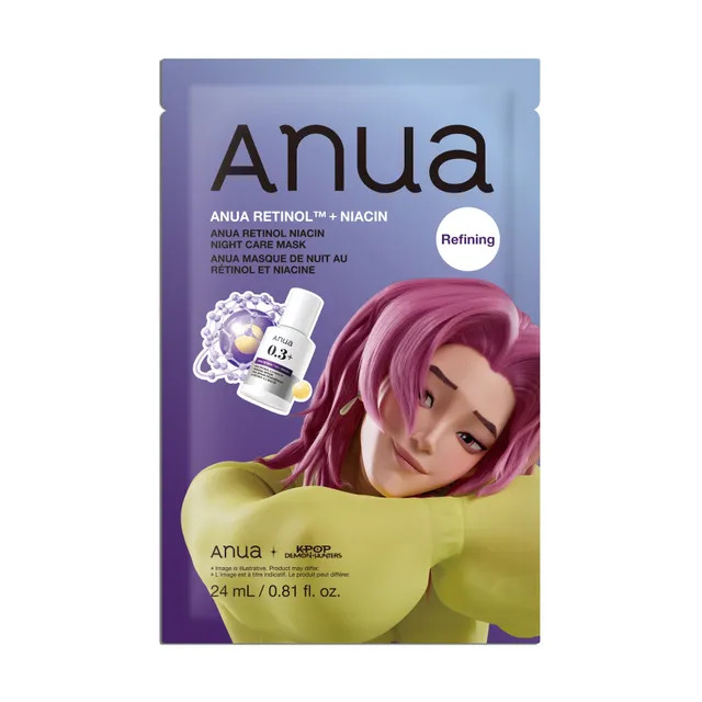 ANUA Kpop Demon Hunters Retinol Niacin Night Care Mask 24ml 1pcs