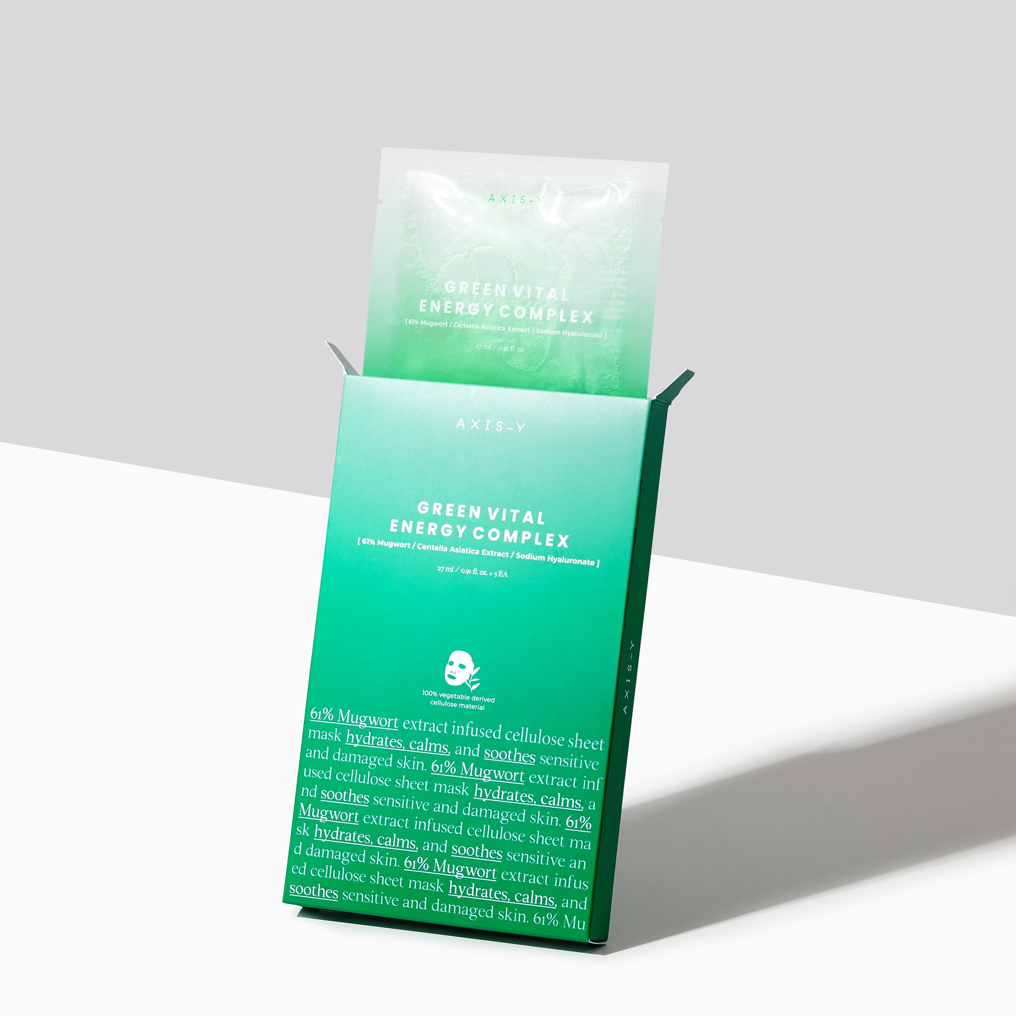 AXIS-Y 61% Mugwort Green Vital Energy Complex Sheet Mask 27ml