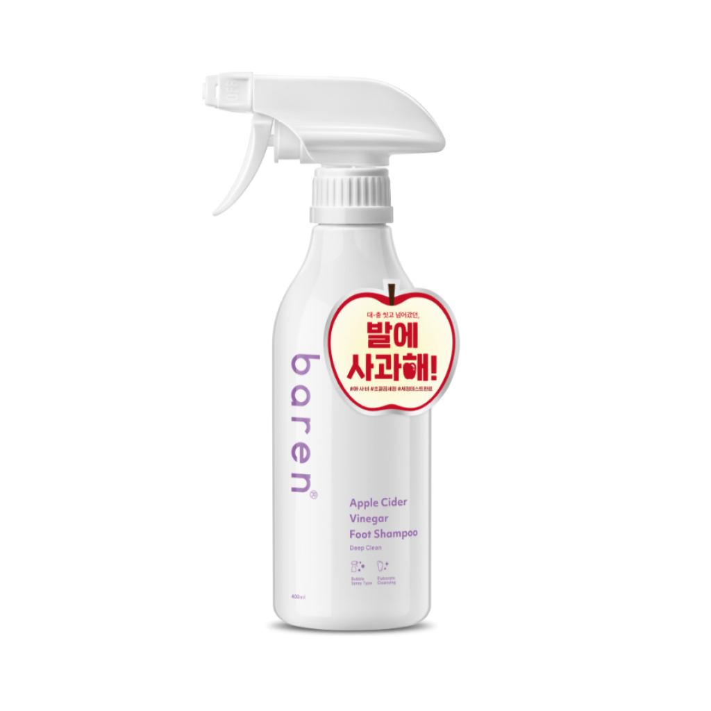BAREN Apple Cider Vinegar Foot Shampoo 400ml