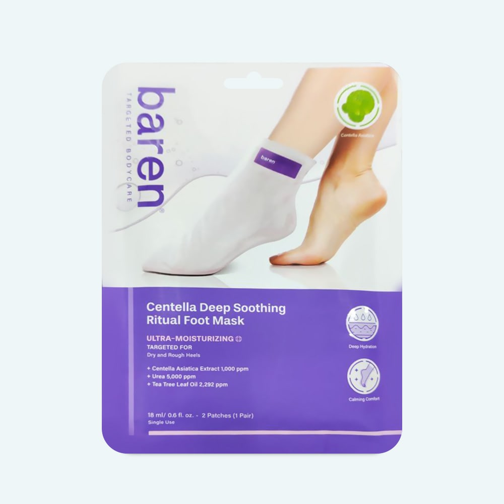 BAREN Centella Deep Soothing Ritual Foot Mask 18ml 1pcs