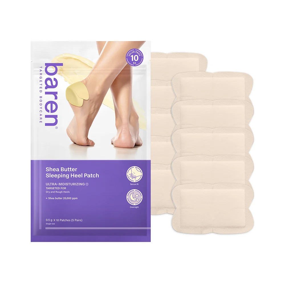 BAREN Shea Butter Sleeping Heel Patch 10ea