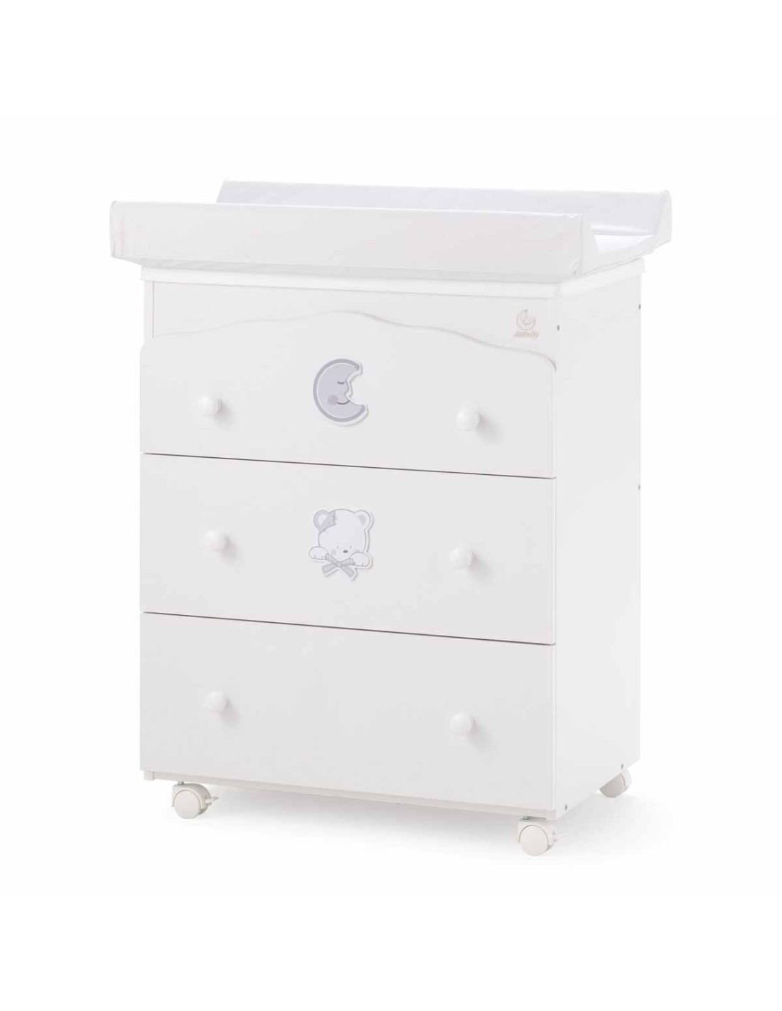 Italbaby Baby Bath 3 Dr White Dream Taupe