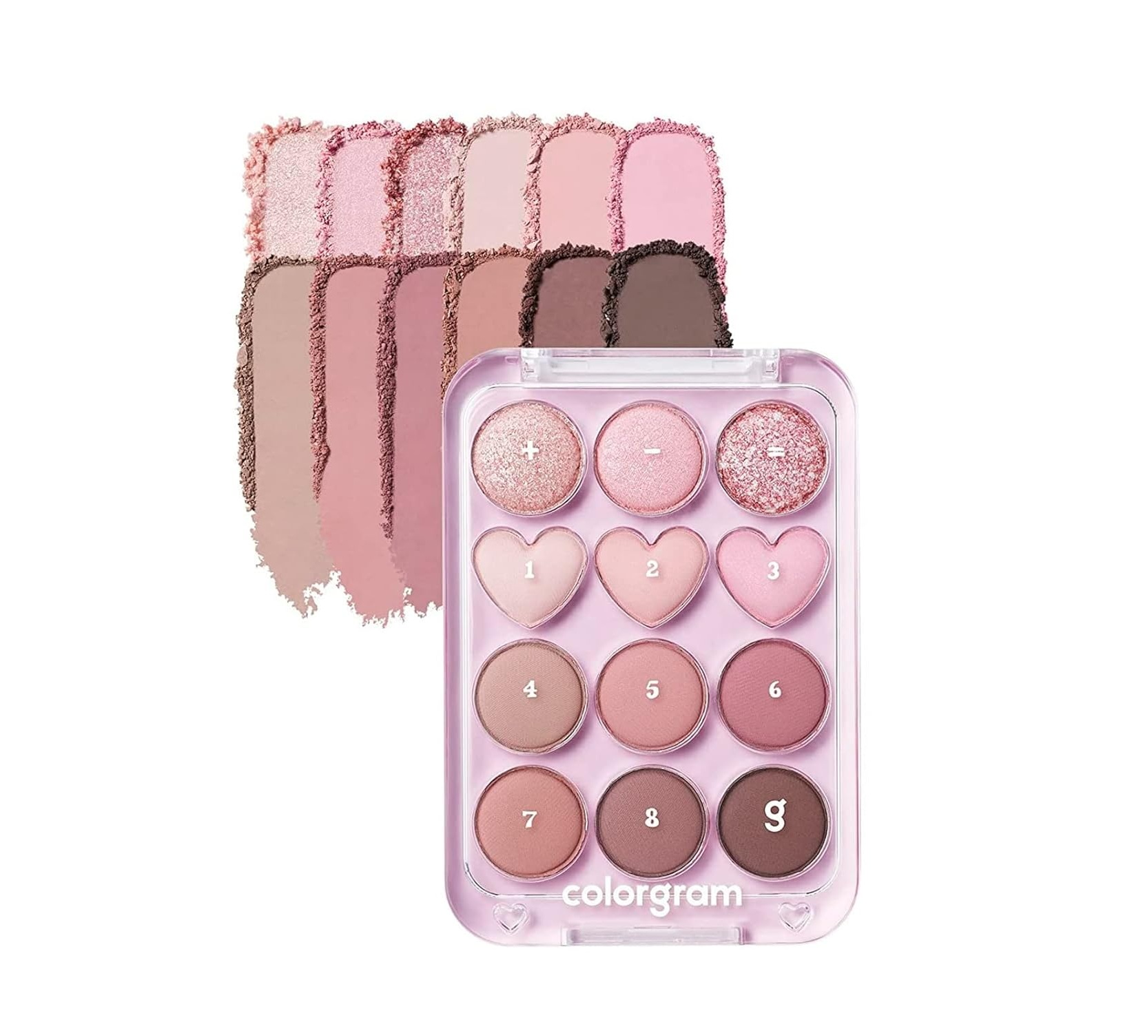 COLORGRAM Pin Point Eyeshadow Palette 02 Pink+Mauve 9.9g