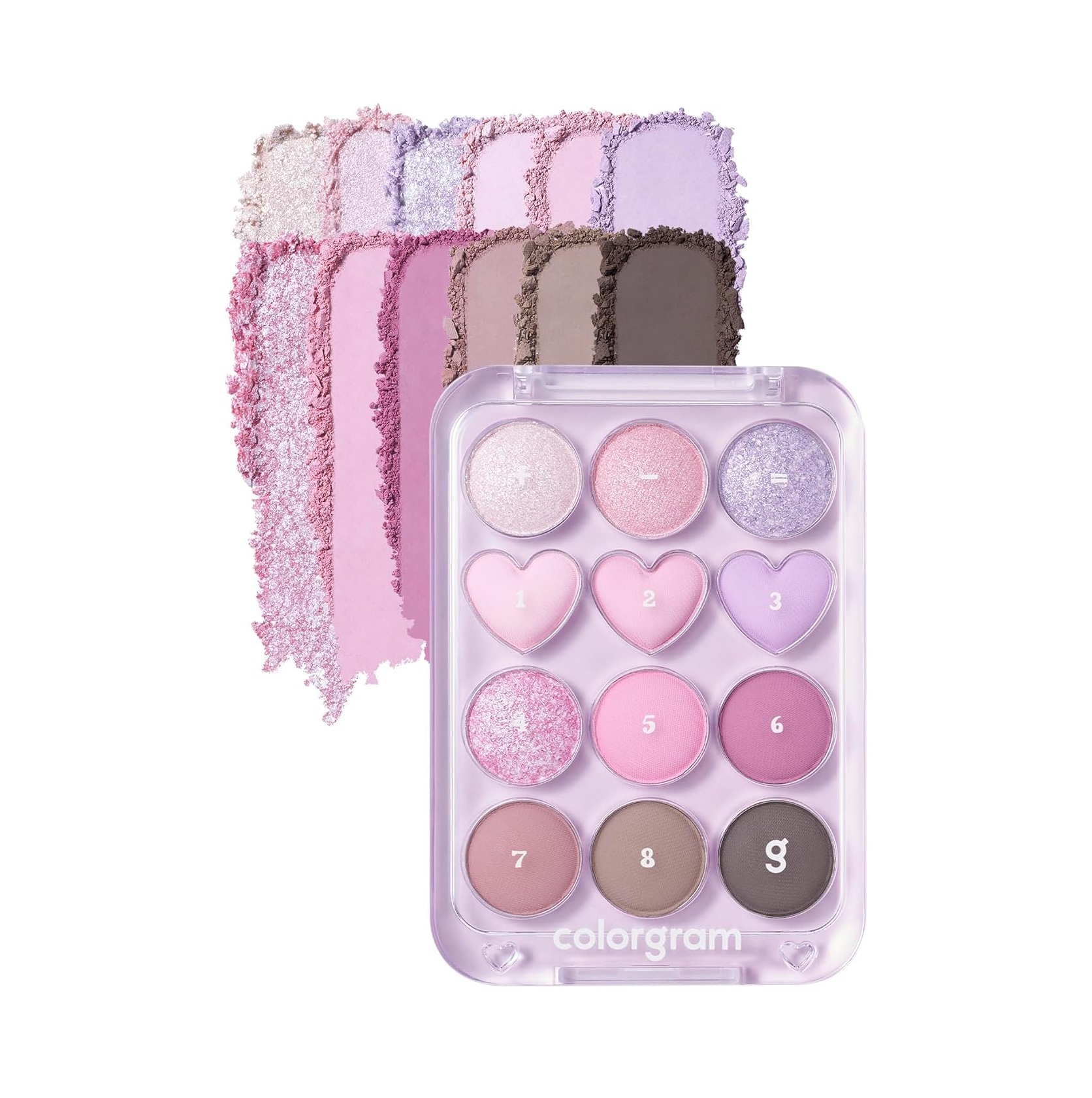 COLORGRAM Pin Point Eyeshadow Palette 03 Pink+Lavender 9.9g
