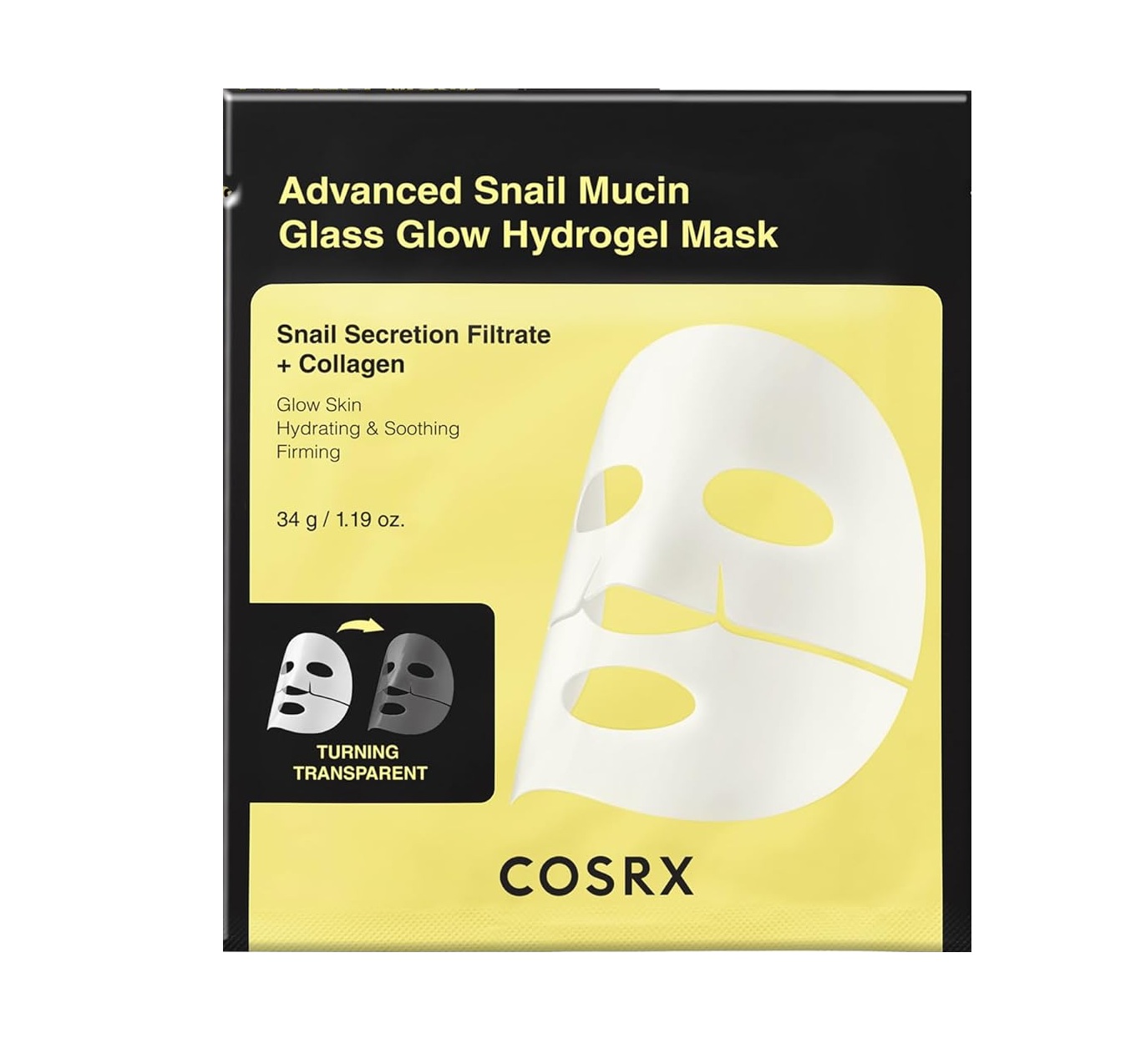 COSRX Advanced Snail Mucin Glass Glow Hydrogel Mask 1pcs