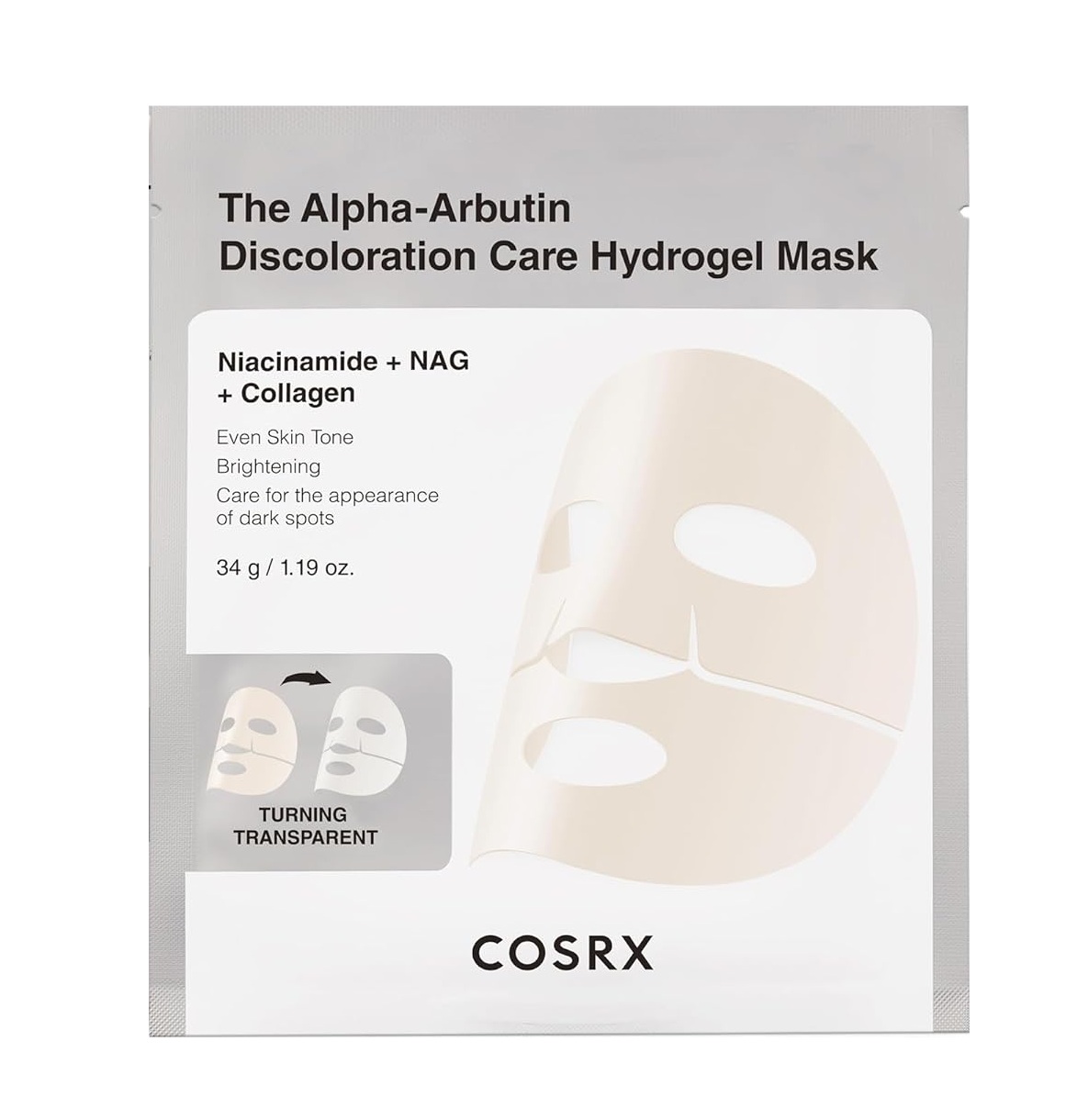 COSRX The Alpha-Arbutin Discoloration Care Hydrogel Mask 1pcs