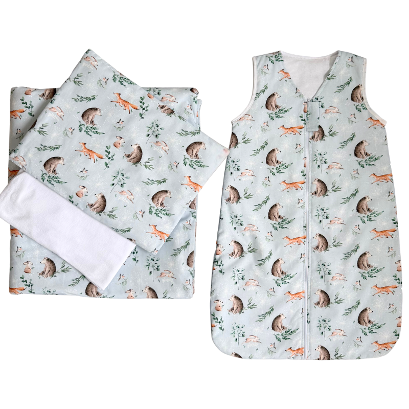 viBBoo 5 Pieces Bedding Kombo Ginger+Sleeping Bag 0-12m 1.5tog