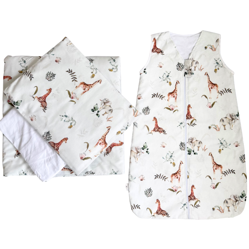 viBBoo 5 Pieces Bedding Kombo Sofy +Sleeping Bag 0-12m 1.5 tog