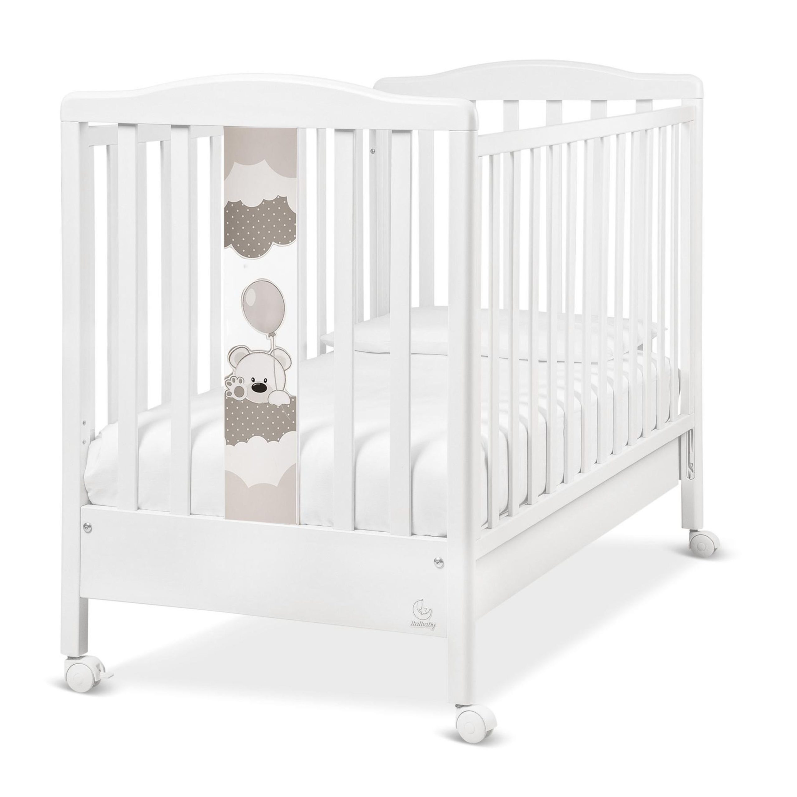 Italbaby Cot White Dream Taupe