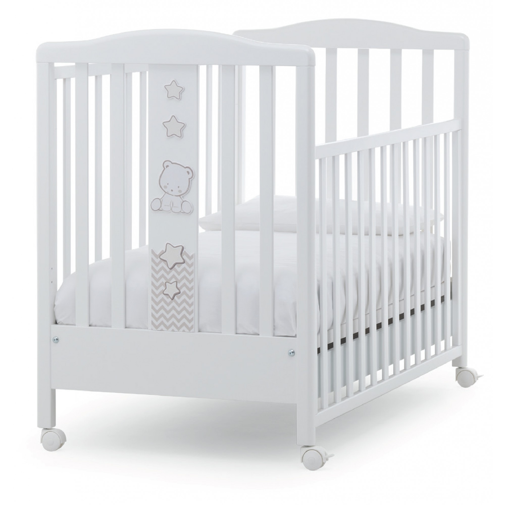 Italbaby Cot White Popstar