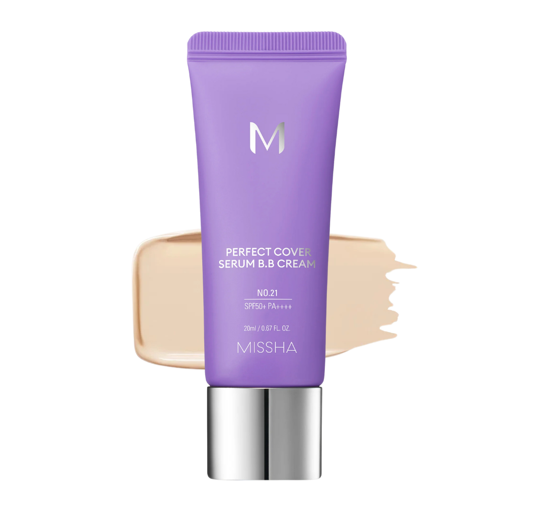 MISSHA M MINI Perfect Cover Serum BB Cream 21 Light Beige SPF 50 PA++++ 20ml