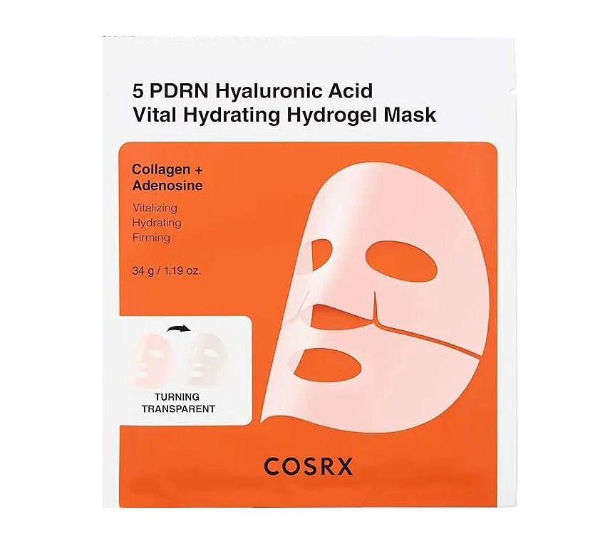 COSRX 5 PDRN Hyaluronic Acid Vital Hydrating Hydrogel Mask 34g 1pcs