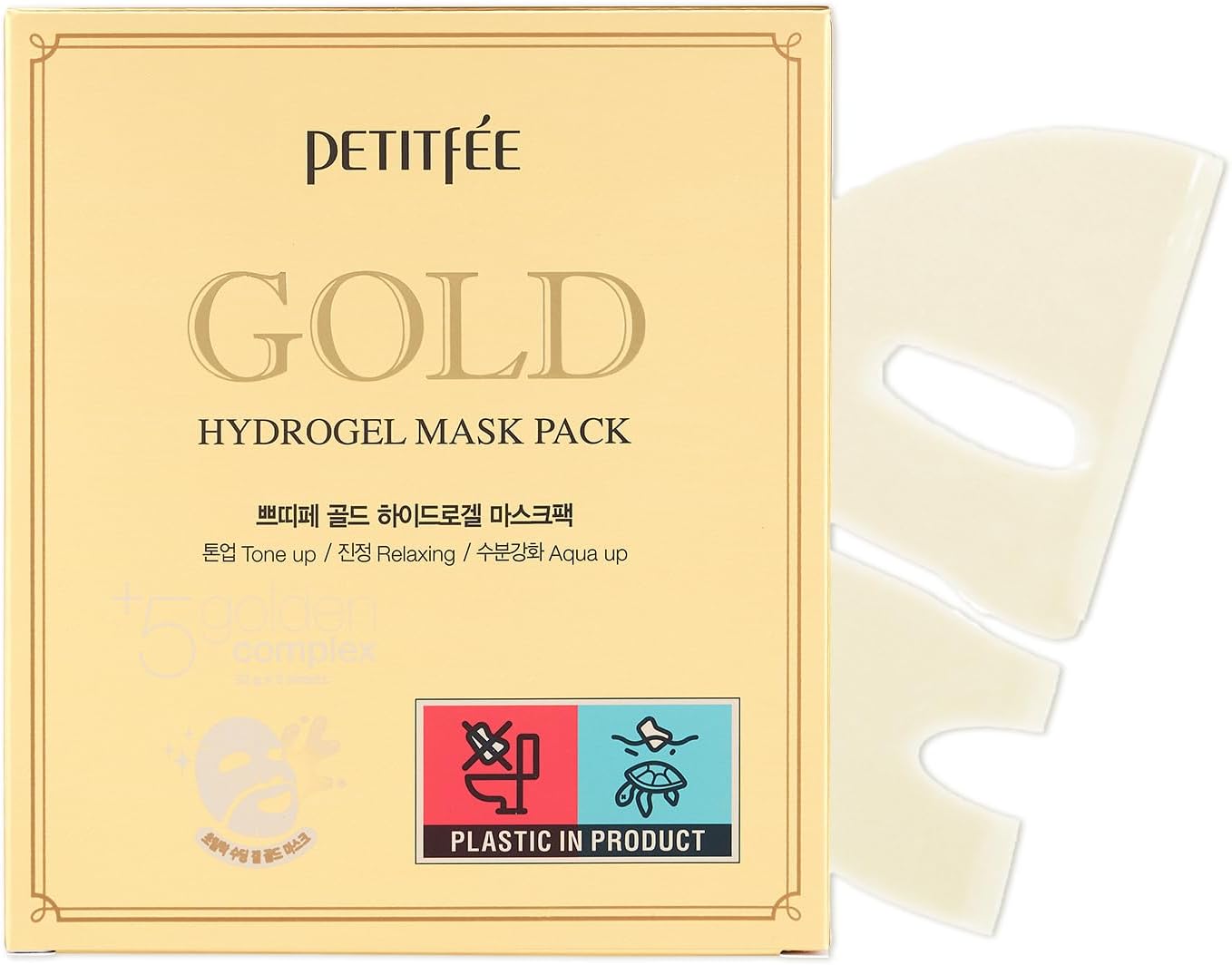 PETITFEE Gold Hydrogel Mask Pack 1pcs 27g
