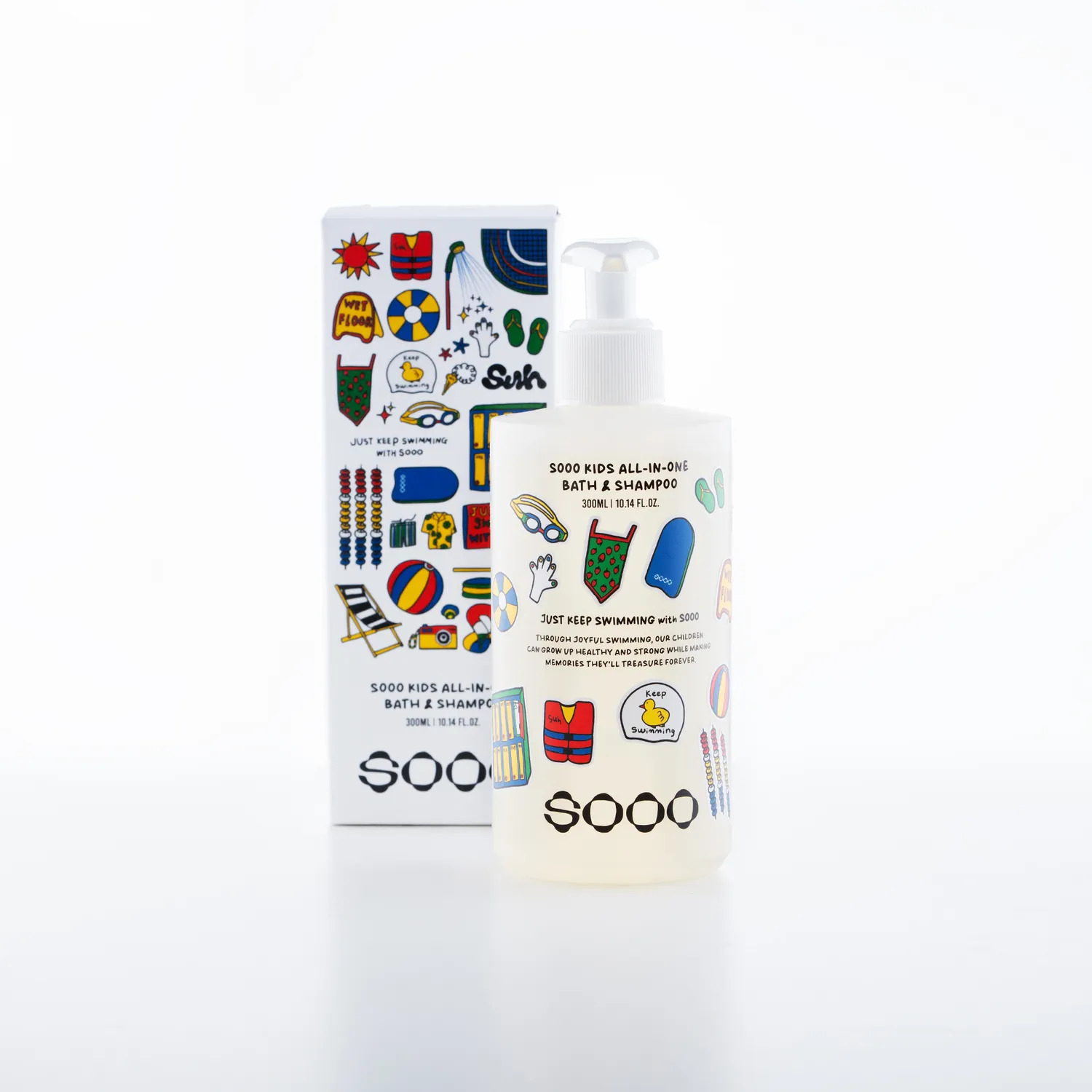 SOOO Swim Kids All-in-One Bath & Shampoo 300ml