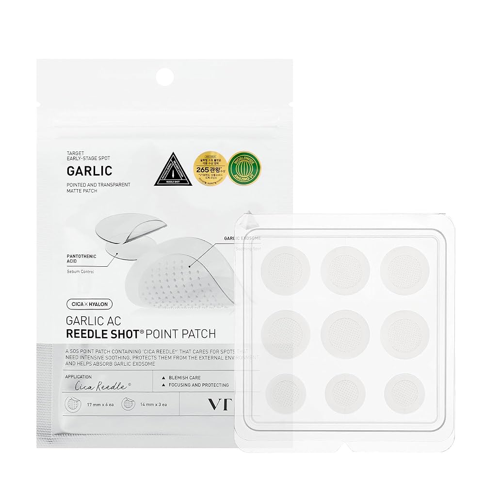 VT COSMETICS Garlic AC Reedle Shot Point Pathc 9ea