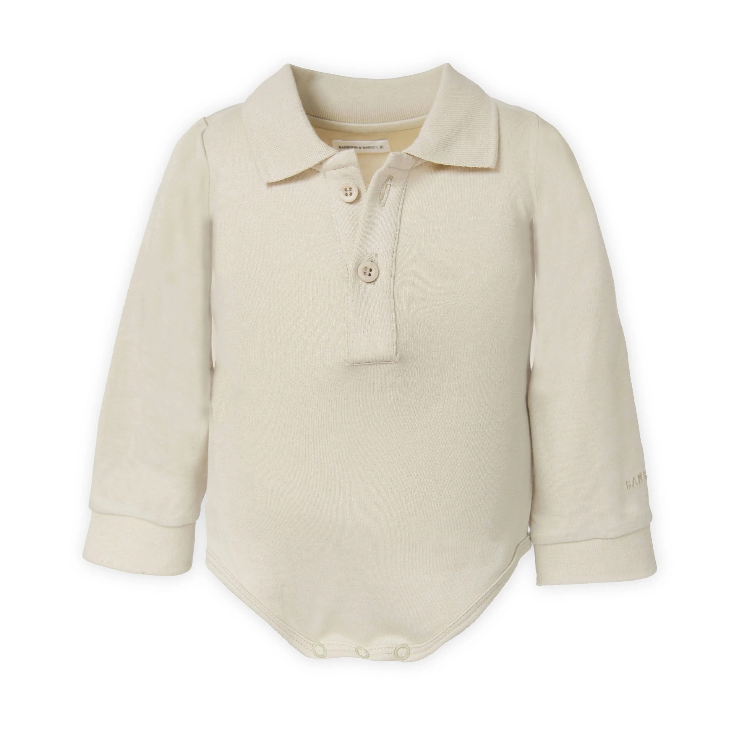 BAMBOOM Боди Со Долги Ракави Со Предни Копчиња SAND 6M