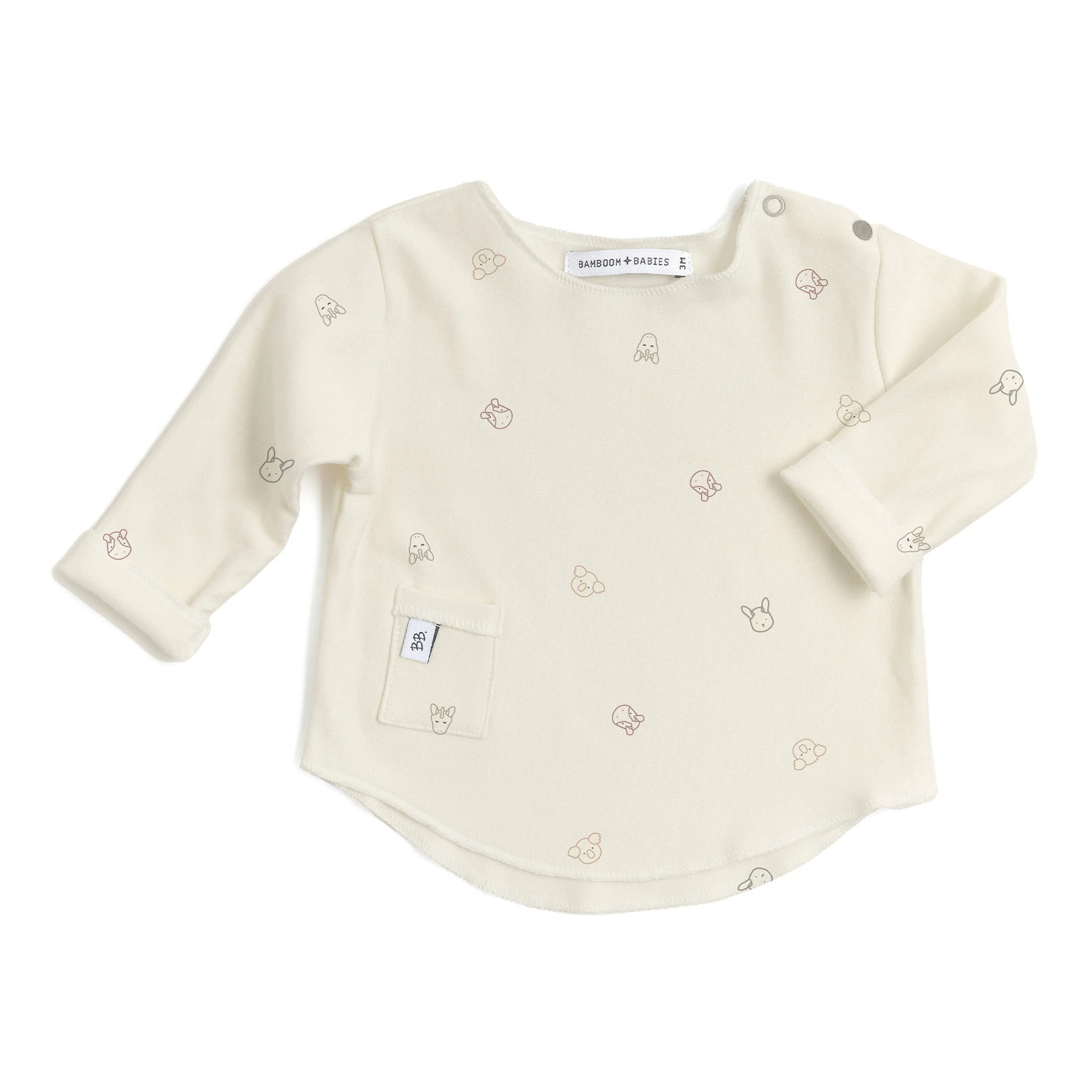 BAMBOOM Блуза Со Долги Ракави ANIMAL FRIENDS 6M