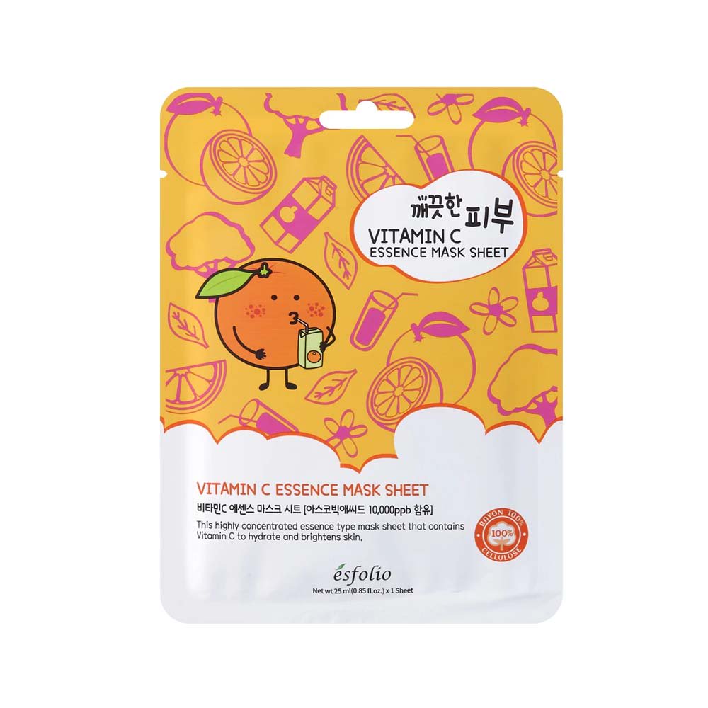Esfolio Vitamin C Essence Mask Sheet Set 25ml 10pcs
