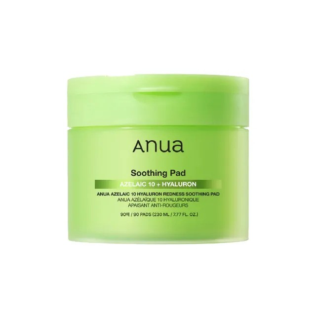 ANUA Azelaic 10 Hyaluron Redness Soothing Pad 230ml 90pcs