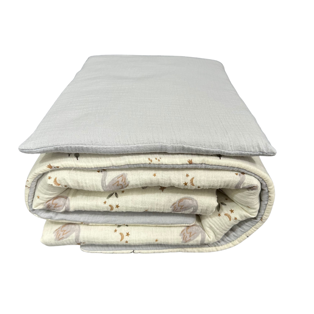 viBBoo Muslin Bedding Swan 2D