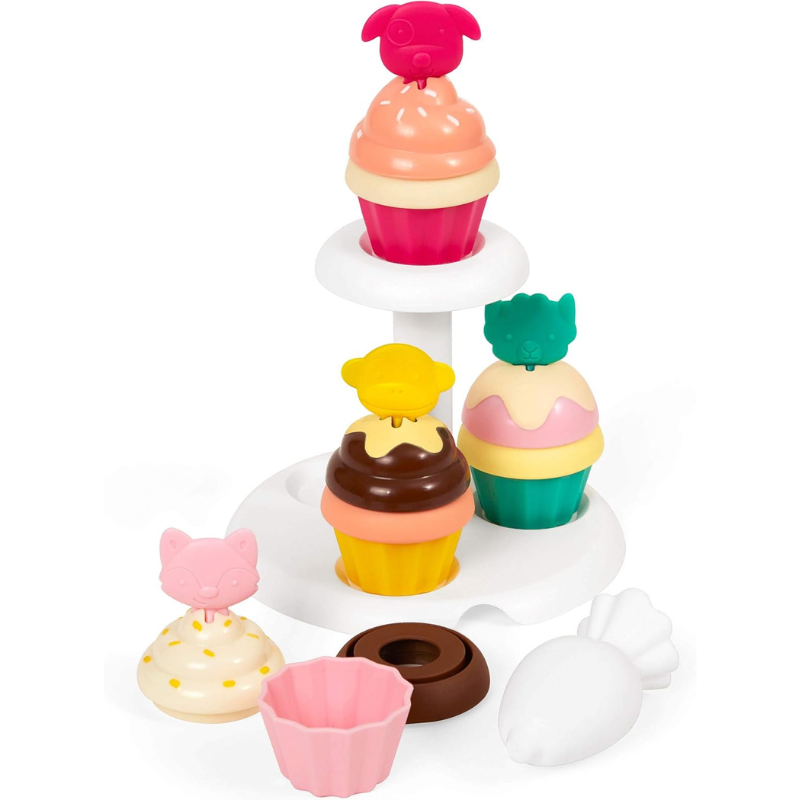 SKIP HOP Zoo Sort and Stack Cupcakes Preschool Toys