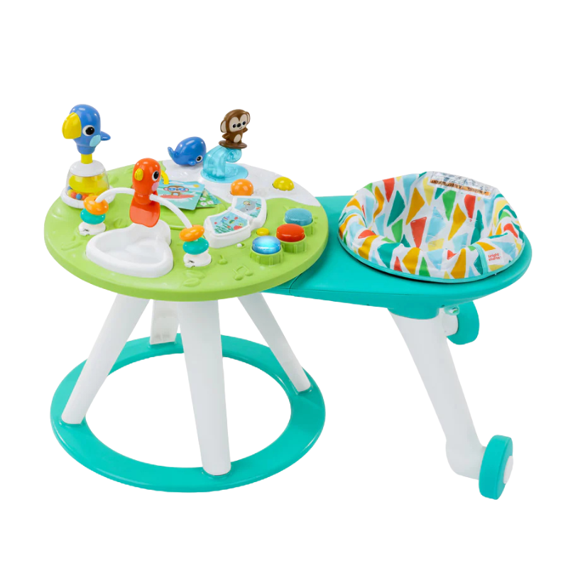 BRIGHT STARTS Around We Go 2in1 Activity Center Tropic Cool