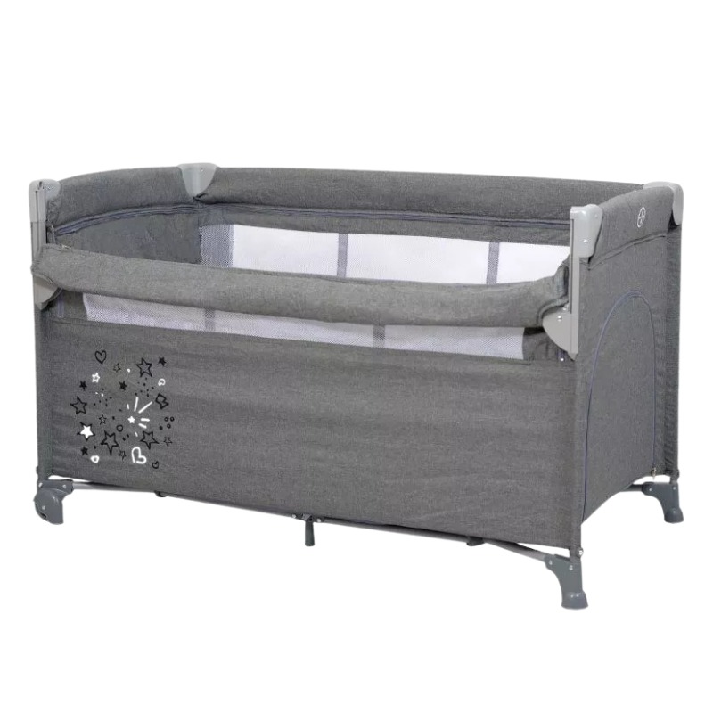 KIDDO Belletti Play N Sleep By Me Cool Grey Playpen